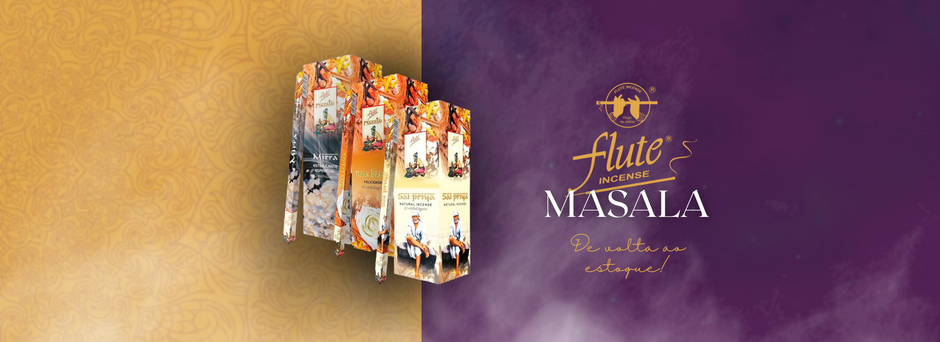 Banner Flute Incense Masala