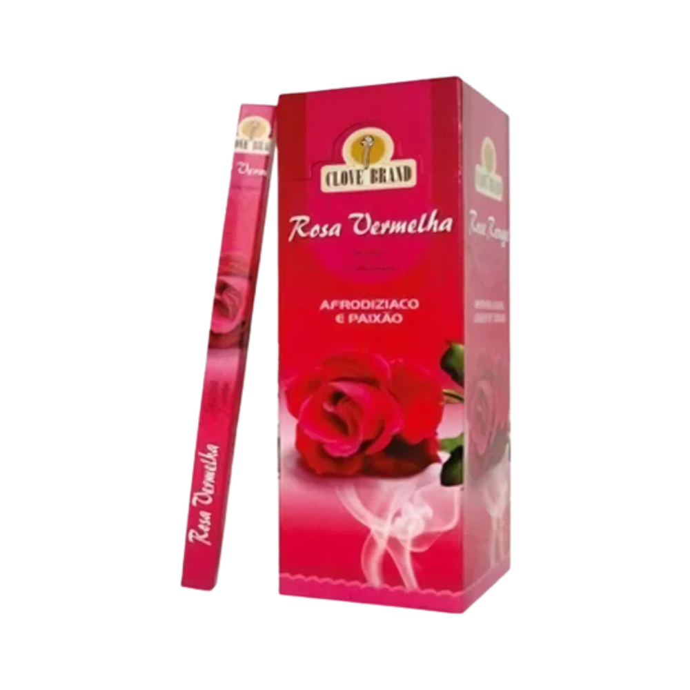 Caixa Incenso Flute Clove Brand - Rosa Vermelha