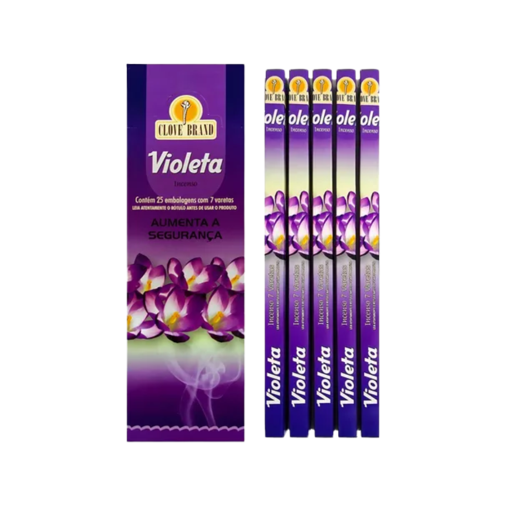 Caixa Incenso Flute Clove Brand - Violeta