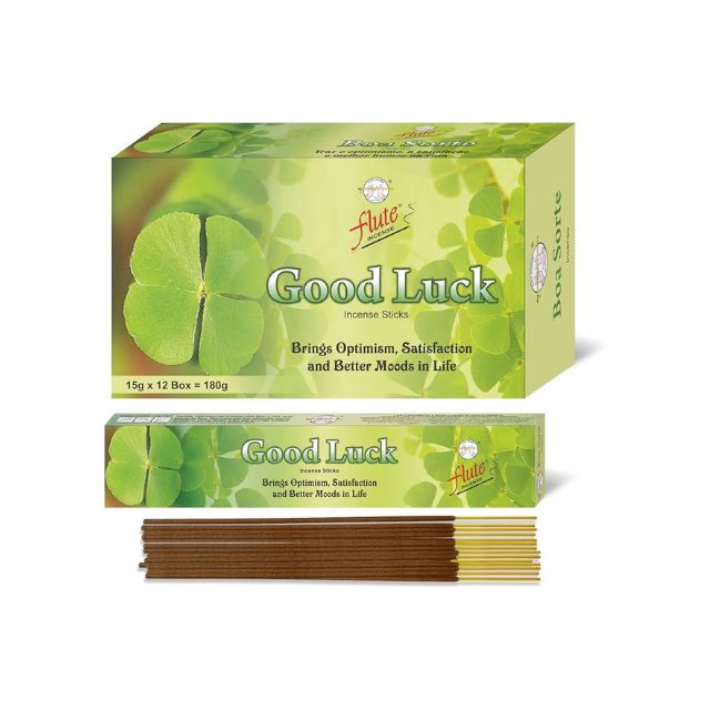 Caixa Incenso Flute Cycle Brand Rectangle - Good Luck