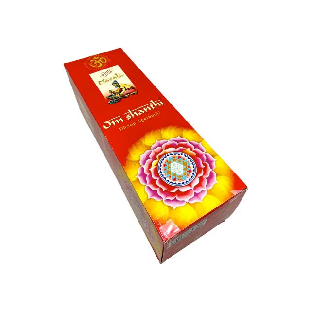 Caixa Incenso Flute Long Square - Om Shanthi