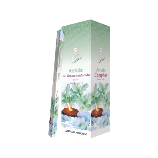 Caixa Incenso Flute Regular Square - Arruda sal Grosso Canforado