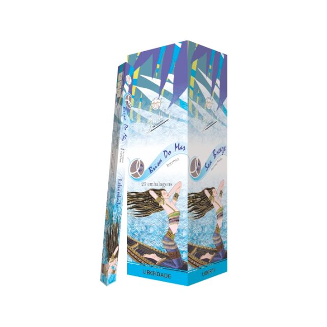 Caixa Incenso Flute Regular Square - Brisa do Mar