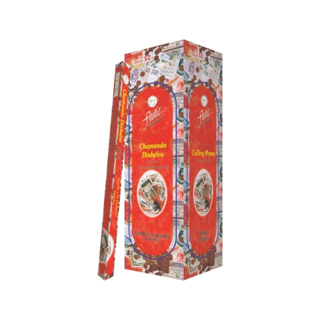 Caixa Incenso Flute Regular Square - Chamando Dinheiro