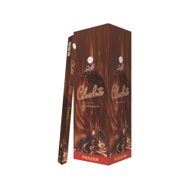 Caixa Incenso Flute Regular Square - Chocolate