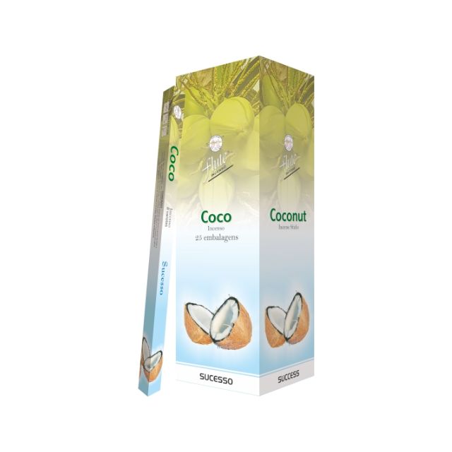 Caixa Incenso Flute Regular Square - Coco