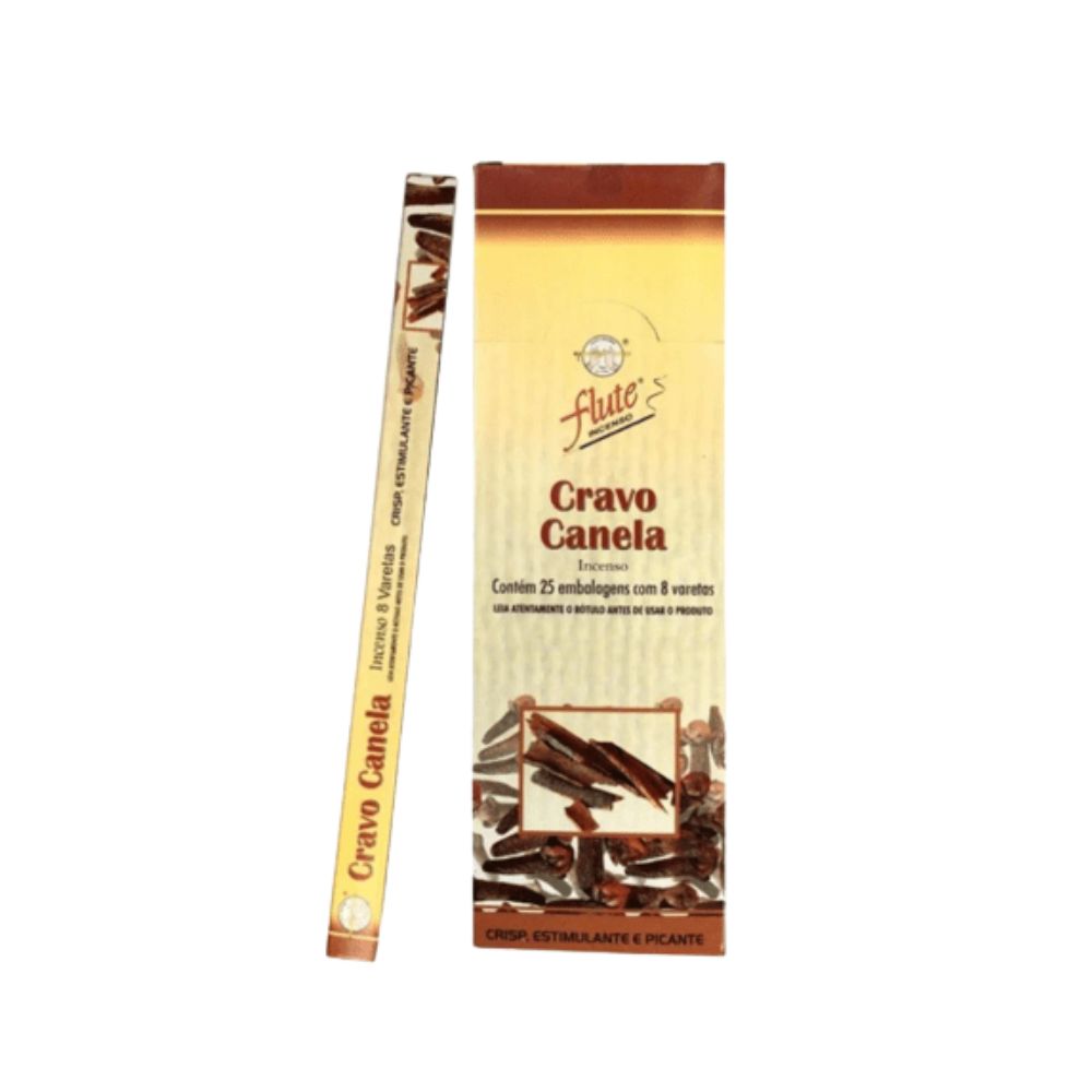 Caixa Incenso Flute Regular Square - Cravo Canela