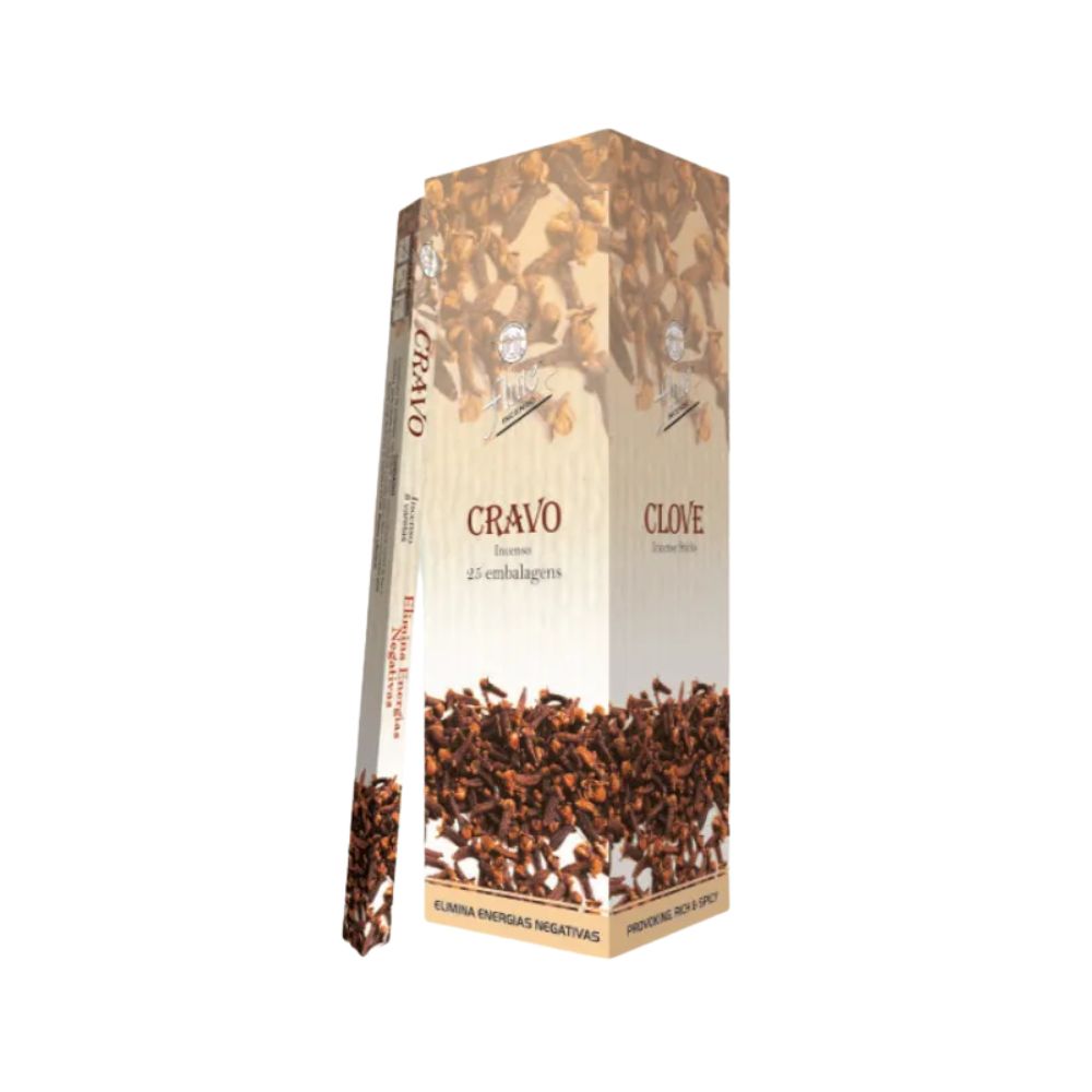 Caixa Incenso Flute Regular Square - Cravo