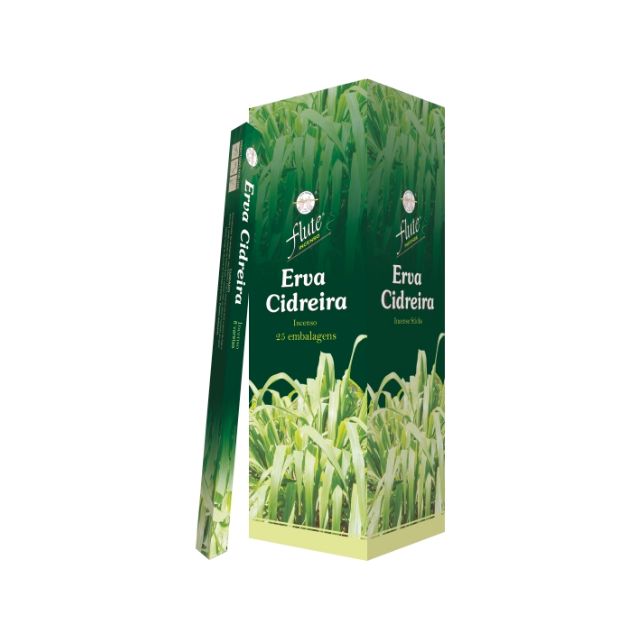 Caixa Incenso Flute Regular Square - Erva Cidreira