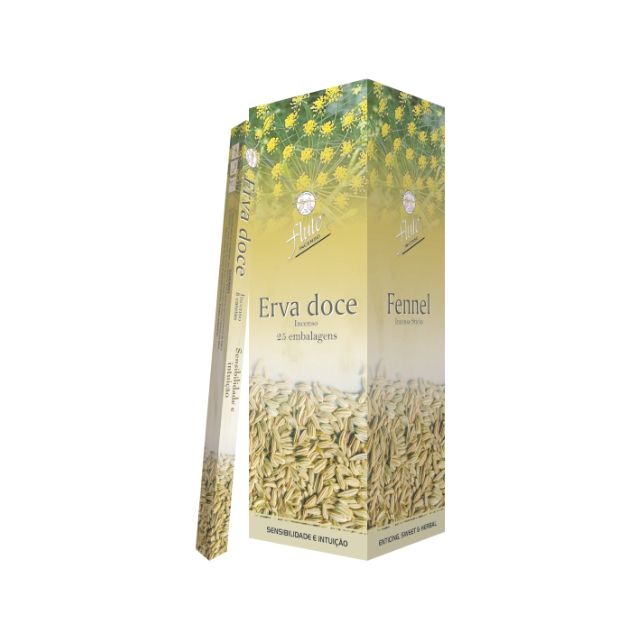 Caixa Incenso Flute Regular Square - Erva Doce