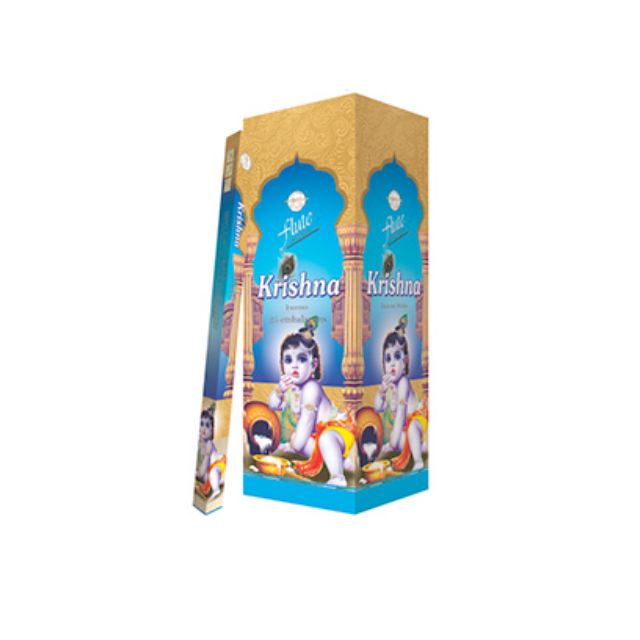 Caixa Incenso Flute Regular Square - Krishna