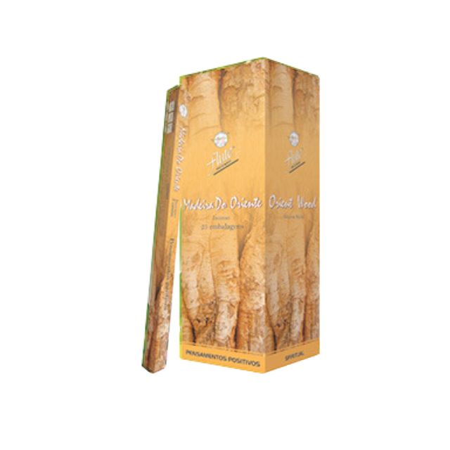 Caixa Incenso Flute Regular Square - Madeira do Oriente