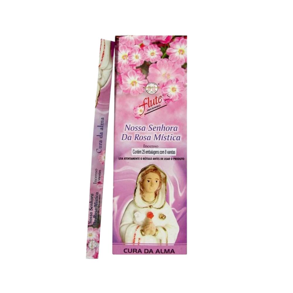 Caixa Incenso Flute Regular Square - Nossa Senhora da Rosa Mística