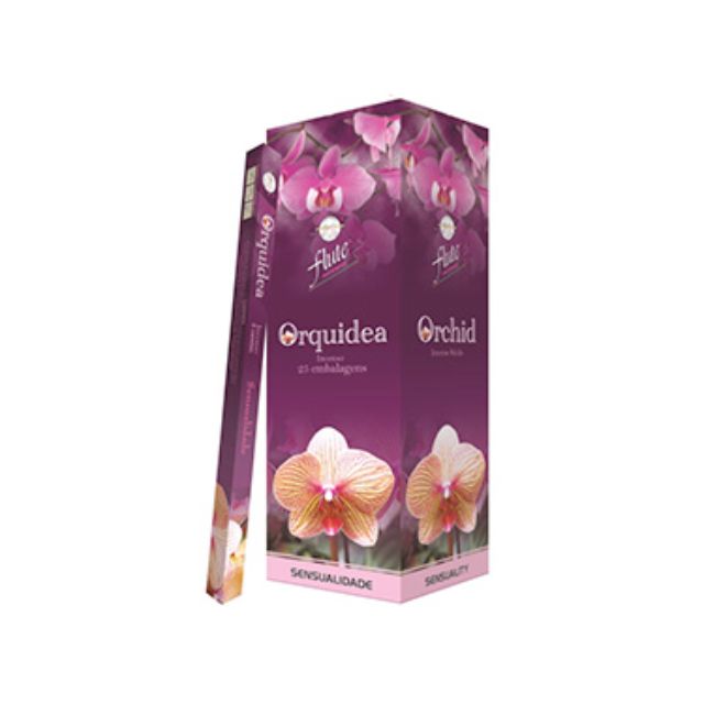 Caixa Incenso Flute Regular Square - Orquídea