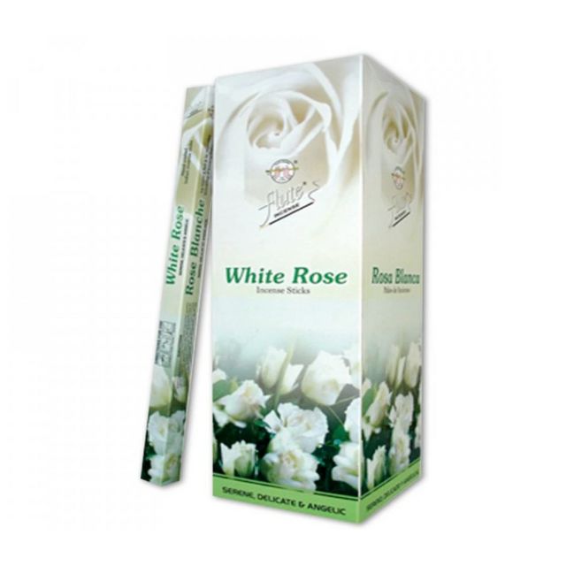 Caixa Incenso Flute Regular Square - Rosa Branca