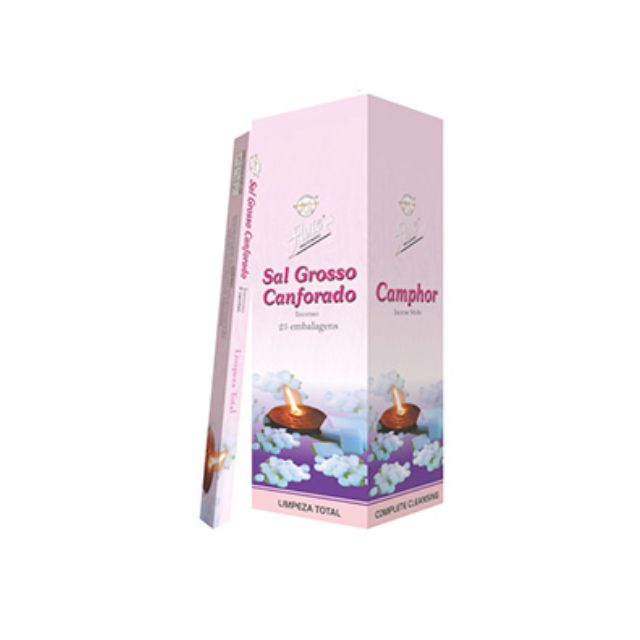 Caixa Incenso Flute Regular Square - Sal Grosso Canforado