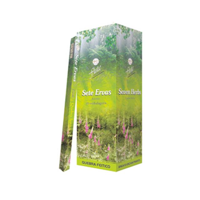 Caixa Incenso Flute Regular Square - Sete Ervas