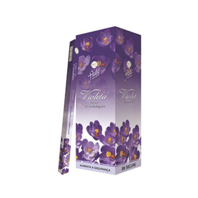 Caixa Incenso Flute Regular Square - Violeta