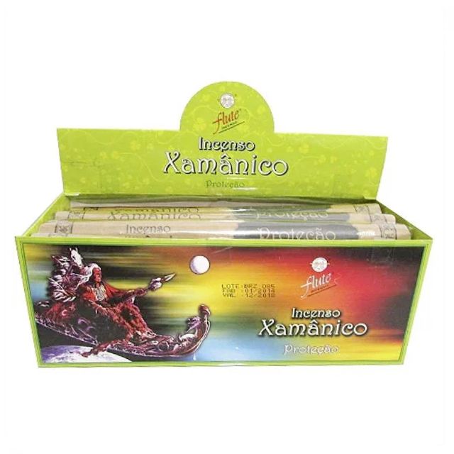 Caixa Incenso Flute Xamânico - Proteção